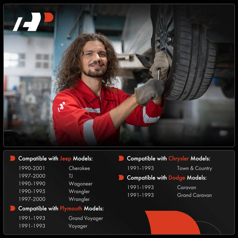 Mechanic working on a vehicle compatible with the Rear Driver And Passenger Drum Brake Wheel Cylinder Set for Jeeps Dodge Chrysler Plymouth SUVs