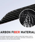 Custom Side Fender Trim For Tesla Cybertruck 2024 2025 2026, showing detailed carbon fiber texture for durability and style.