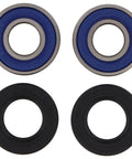 High Speed Wheel Bearing Kit ABEC 3 with Triple Lip Seals and SRI 2 Grease, blue and black rings, extreme temp range