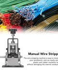 Heavy Duty Automatic Wire Stripping Machine For Waste Cables with manual crank, designed for stripping various cable diameters.