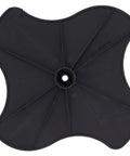 Genuine Toro 126-0858 Spreader Spinner for Spreader Attachment SSS270CSB00000 SSS395CKC00000, flat black plastic view