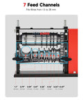Electric Wire Stripper Machine No-Fuss 7 Channel And 7 Blades For 0.06-1.1 In Wires, 60W Motor channel view