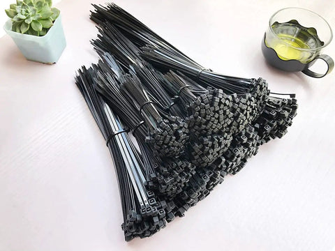 Pro Grade Heavy Duty Nylon Cable Ties Assorted Sizes 4 6 8 10 12 Inch 1000 Pcs Black Self Locking Wire Ties for cable management