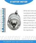 Honda Starter Motor Replacement For TRX400FW 450ES 450FM 450S 500FE 500FM 500FPE 500FPM 500TM Plug And Play Direct Fit High