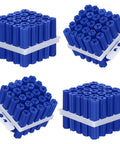 100 Pcs Expanding Plastic Anchors For Concrete And Drywall, Blue Anchors For Hollow Walls, Tile And Cement, 5/16 Inch By 1-1/2 Inch