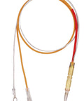 Propane tank top heater safety kit with thermocouple and FD4 dump switch; orange/red wires, ring and spade terminals