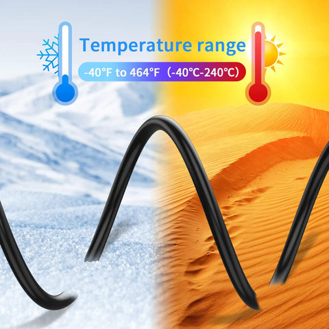 Six Piece Silicone Vacuum Hose Kit High Performance Tubing Set For Automotive And HVAC 130 PSI Max withstands extreme temperatures