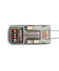 Close-up of Six Channel AS3X Plus and SAFE Telemetry Receiver for Model Aircraft with One Wire Telemetry