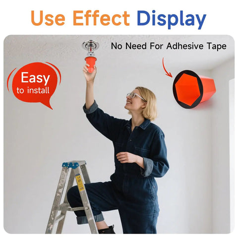 Top Tier 13 Piece Magnetic Fire Sprinkler Covers For Zero Fuss Temporary Paint Masks Tough PVC installation demonstration