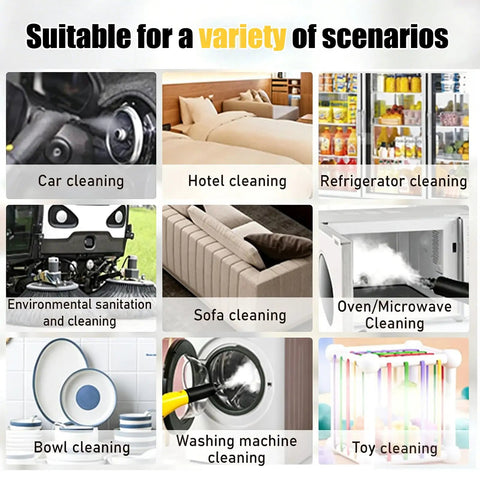 Orisuntech Multi Purpose High Pressure Steam Cleaner With Ozone For Kitchen Grease Carpet Extraction Car Auto Detailing Heating Appliance Cleaning And Deodorizing At 150 Degrees C Deep Sanitization Solution suitable for car, hotel, and oven cleaning.