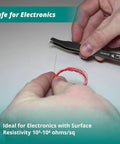 Using 70 Degree Angulated Rounded Head Precision Tweezer For Soft Wire Cutting Up To 0.010 Inches, Carbon Steel, 4.5 Inch Length