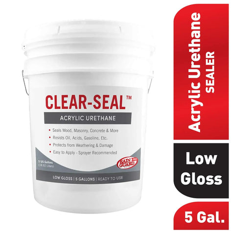 Heavy Duty Concrete Sealant Real Deal Acrylic Urethane Formula Low Luster Protector For Patios And Driveways Five Gallon Bucket shown