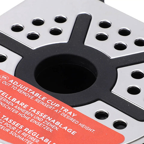 Close-up view of the Cup Rest Stand Replacement For CFN601 602 701 702 801 802 Coffee Machine Splash Guard Drip Tray.