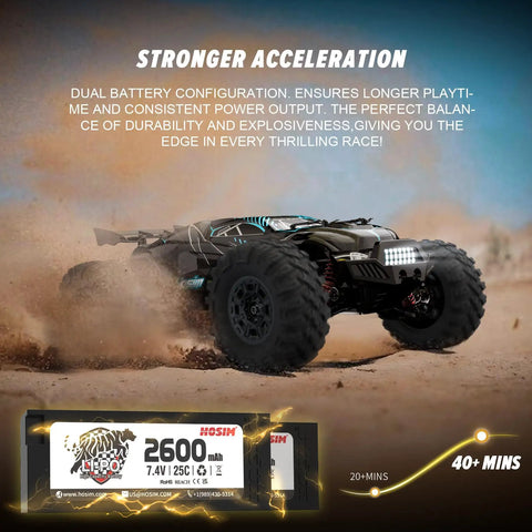 Off Road 1 To 10 Scale RC Car Reaches 68 Km Per Hour Fast Brushless Electric RTR Monster Truck For Adults With Waterproof 4x4