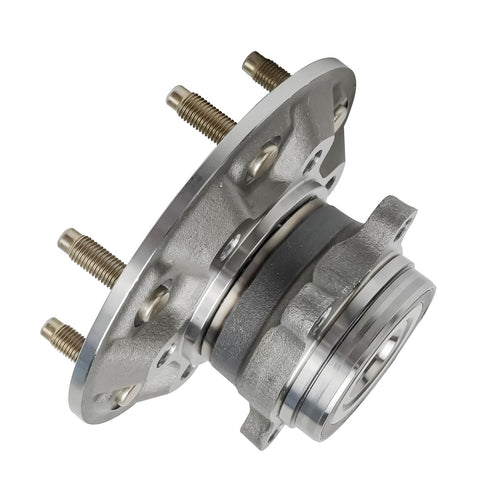Front Wheel Bearing Hubs 2Pc Assembly For 2009 2010 2011 2012 Chevrolet Colorado And GMC Canyon 4x4 Includes Left And Right Hubs 6 Bolt ABS Encoder Replacement Kit For Reliable Street And Trail Performance, view of single hub.