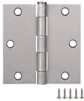 Design House satin nickel interior door hinge, 3.5x3.5 in, steel, 3-pack