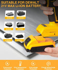 Cordless Metal Shear For DeWalt 20V Max Tool Only No Battery Included with battery compatibility chart and protection features.