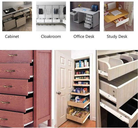 20 Inch Metal Drawer Slides Heavy Duty Drawer Runners With Screws White Bottom Fix Pull Out Rails Repair Kit Rust Resistant Smooth Quiet Operation 2 Pack for cabinet drawers