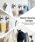 Heavy Duty Black Suction Cup Hooks Two Pack No Drill Bathroom Wall Adhesive Rack For Towels Robes And Fitness Gear Featuring Hella Strong Silicone Base That Snags Tight On Glass Or Tile With Zero Hassle, displaying bath accessories.