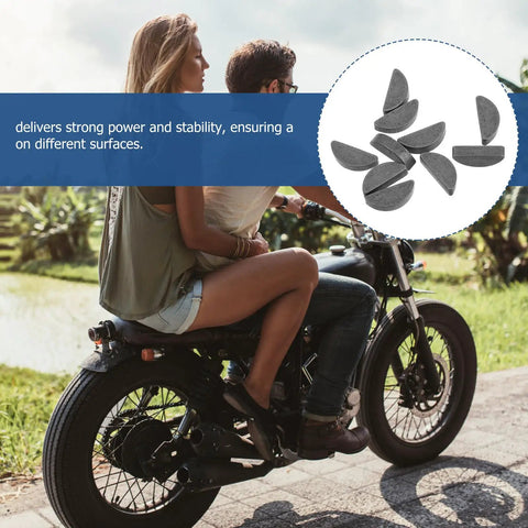 Ten Pack Heavy Duty Metal Woodruff Keys For 49CC Two Stroke Engine Crankshaft Offroad Motorcycle Use For Reliable Power And Easy Install During Trail Riding Adventures That Keep Ride Sick Without BS Breakage Or Mechanical Failure Issues Any Time Now, 10-piece metal set
