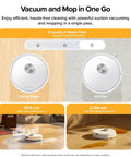 Hands Free Robot Vacuum And Mop With 7-9 Weeks Self Emptying, 10000 Pa Suction, displaying in various home settings