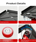 Product details of Heavy Duty Furniture Dolly With 5 Wheels For Easy Moving Of Heavy Furniture In Home Or Office, highlighting L-shaped guardrails, thick carbon steel plate, silent wheels, and 360° ball bearings.