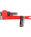 Heavy Duty Adjustable Straight Pipe Wrench 8 Inch With 1 Inch Jaw Capacity Grips Like A Boss Durable Enamel Finish