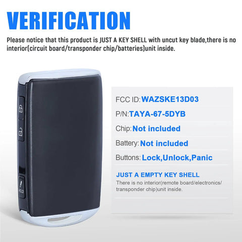 Mazda CX-3 CX-5 Key Fob Case Shell Replacement For 2020 2021 Just A Key Shell Durable Plastic Cover with specifications