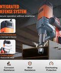 Heavy Duty Magnetic Drill Press Boasting A Bulletproof Electromagnetic Base That Grips Tight, showing integrated defense system and overload protection.