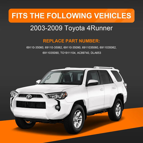 Toyota 4Runner Rear Hatch Latch Actuator Replacement For 2003-2009 4th Gen Direct-Fit OEM-Style vehicle compatibility