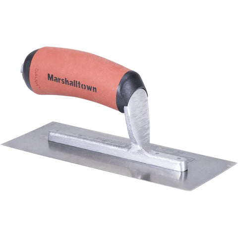 Mini Trowel For Finishing Concrete 8 Inch By 3 Inch Carbon Steel Blade With Lightweight Aluminum Xtralite Mounting