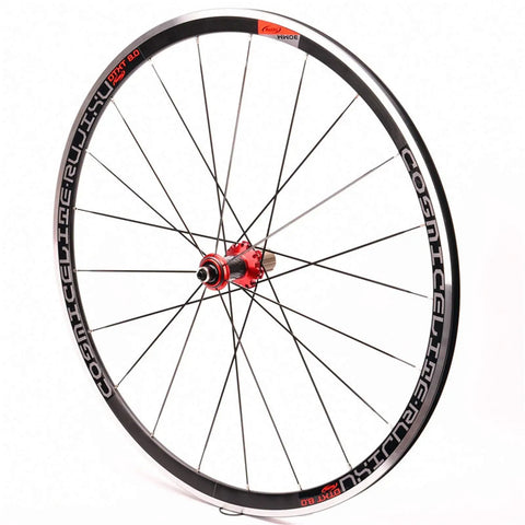 700C Road Bike Wheelset With 30mm Aluminum Rim Carbon Fiber Tube Hub Sealed Bearings Quick Release V Brakes