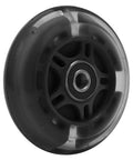 Black PU wheel from Rear Wheel Screw Set for Foldable Micro Mini 3 Wheel Kids Scooter Fix Kit, 80mm x 24mm, showing durable design