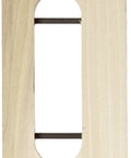 Heavy Duty Invisible Hinge Router Template For Boss Level Cabinet Projects And Door Mortising Works With 3/8 Inch Bits view from the front showing alignment cutout.