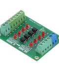 Optocoupler Isolation Board 24V To 5V PLC Level Converter Module 4 Channel Plug And Play Ready Stable Isolation PNP To NPN Conversion