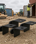 Heavy Duty Carbon Steel Container Twist Locks Anchors With Right Angle Bracket Lock System For Construction Sites, Rust Resistant
