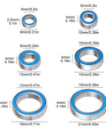 Dimensions of 26 Piece Steel Sealed Ball Bearing Kit For Arrma Big Rock Typhon Granite Senton 1/10 RC Trucks