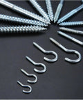 Knockout Vinyl Coated Screw Hooks And Heavy Duty Eye Bolts Designed For Zero Hassle Wall Mounting on Wood or Drywall Surfaces.
