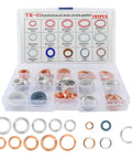 Must Have 105Pcs Car Oil Drain Plug Gasket Set Crush Washer Assortment For Sealing Threads And Drain Plugs M10 M12 M14 M16 M18 M20