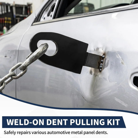 Universal Auto Body Pull And Weld Clamp Set 7Pcs for panel frame dent repair in use on car door dent
