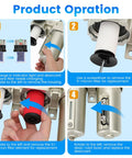 Product operation guide for Heavy Duty 3/4 Inch NPT Air Compressor Water Separator with filter replacement instructions.