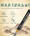 Lightweight Aluminum Wakizashi Iaito For Iaido Training 21 Inch Unsharpened Practice Blade With Fuller Groove and bamboo tsuba
