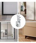 15mm Diameter Wheel Sliding Door Track Guide Wheel Roller For Furniture Cabinets Sliding Doors Trundle Beds And Drawers, installed view