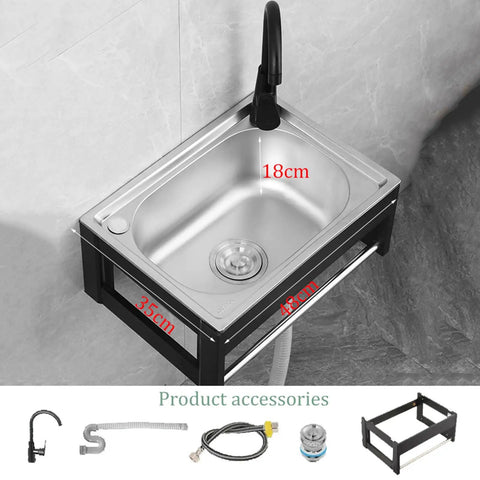 Wall Mounted Outdoor Kitchen Faucet with Filter Durable and Wear Resistant Professional Grade Perfect for Outdoor Cooking and Gardening Easy Installation with stainless steel sink