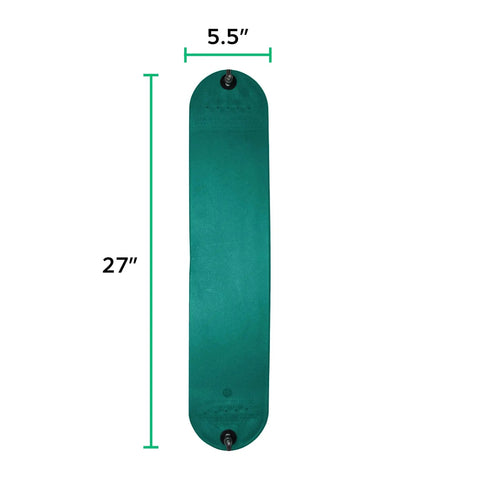 Heavy Duty Swing Seat Replacement Kit With Chains For Outdoor Swing Sets Backyard Playground Accessories For Kids And Grownups Safe Durable DIY Porch Or Tree Swing Upgrade Green 1 Pack, 27x5.5 inch plastic seat shown