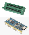 Four Pack 40 Pin 2.54mm ZIF IC Socket For Microcontrollers, Handy Test Jig For Breadboards And Circuit Boards, Locking IC Adapter