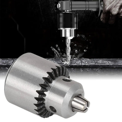 Versatile Mini Drill Chuck With 1/8 Inch Shaft For Lathes And Electric Drills Including Chuck Key, Built Tough From Carbon Steel And Brass