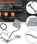 Go Kart Brake Pedal Kit With 71 Inch Throttle Cable For 196cc 6.5HP Engines, metal pedals and cable