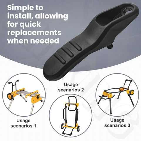 Top Grind Heavy Duty Table Saw Lever Lock Replacement Fits Dewalt DWE74911 Workbench Replaces N250539 shown in installation view.