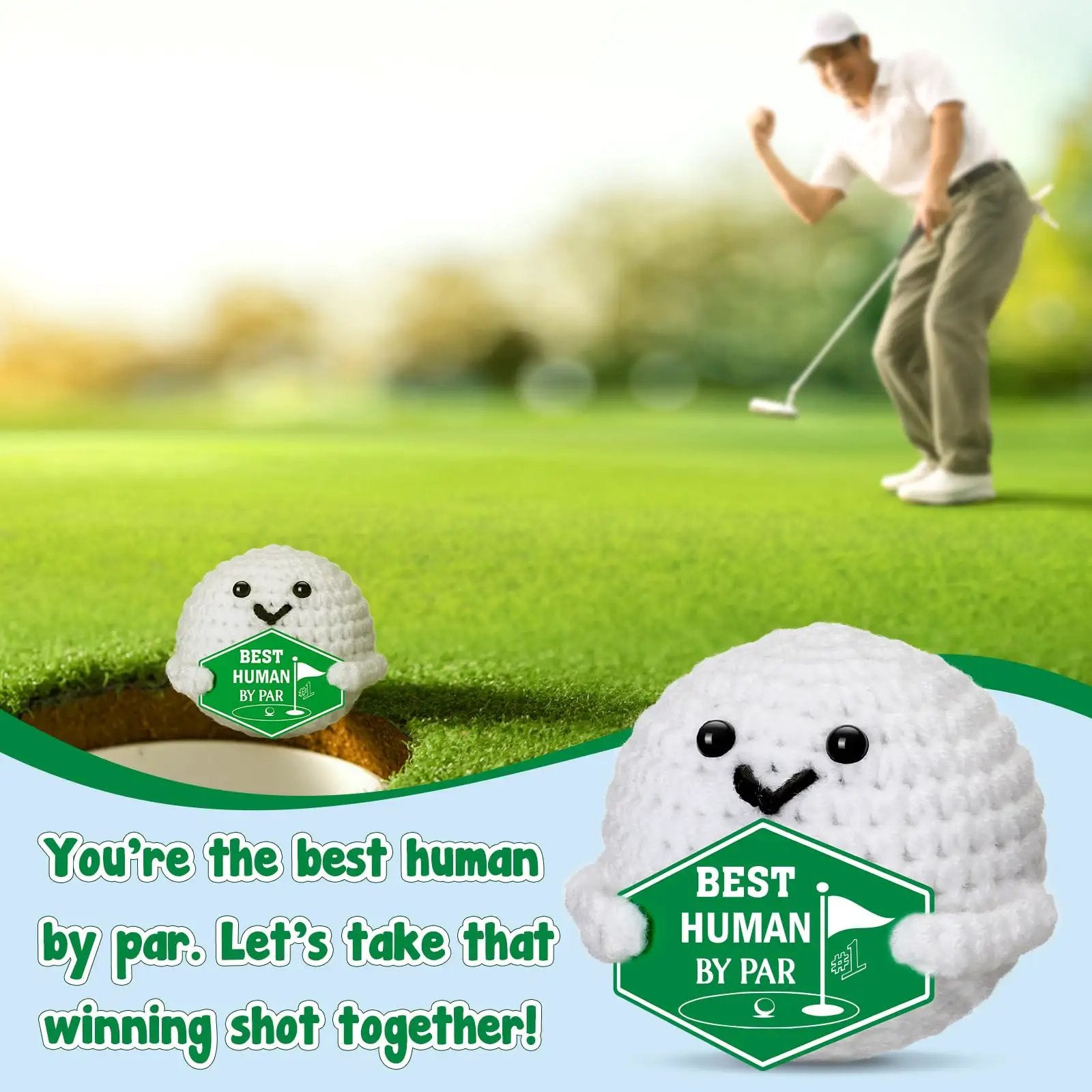 Crochet Golf Ball Accessories Gift Set For Men ✓